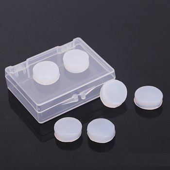 矽膠防水黏土耳塞-3對6入透明塑料盒_2